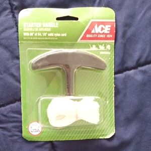 Starter Handle with Nylon Cord - Black